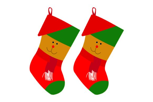 Christmas Cute Socks 093 Illustrations for Digital Publishing
