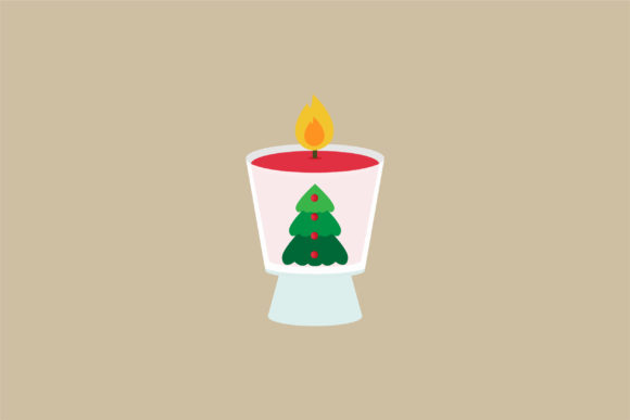 Christmas Day Candle Decorations-03 Illustrations