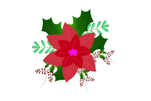 Christmas Frame Botanical 146: A Versatile Graphic Design Asset for Handmade Creators