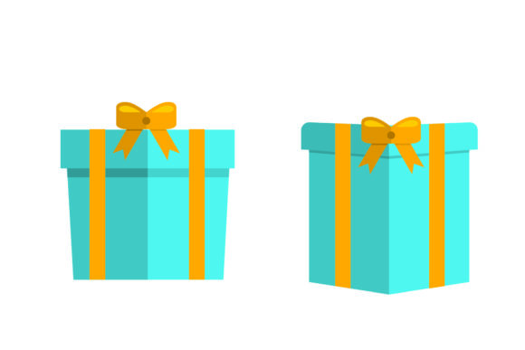 Christmas Gift Box Flat Illustration 14