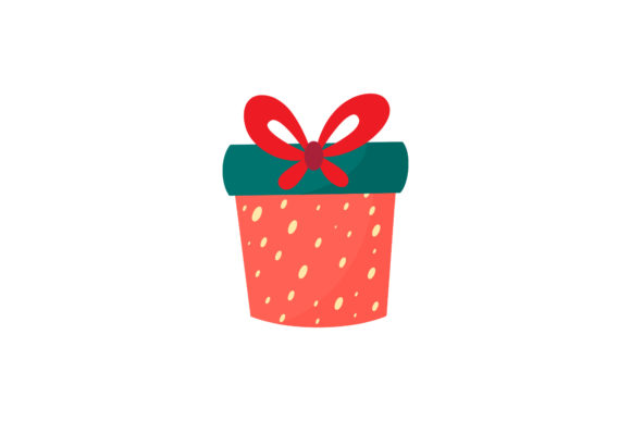 Christmas Gift Vector Cute Illustrations for Digital Products