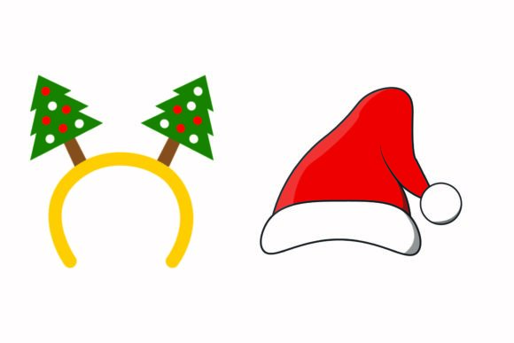 Christmas Hat Accessories Illustration Review