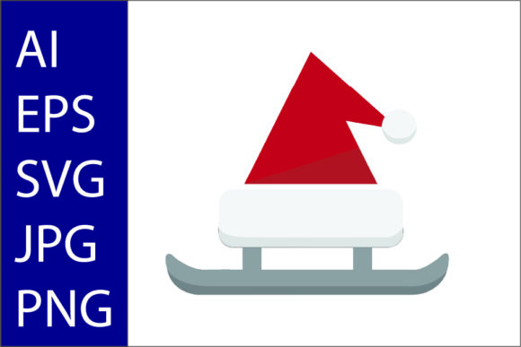 Christmas Hat Slide Illustration Design