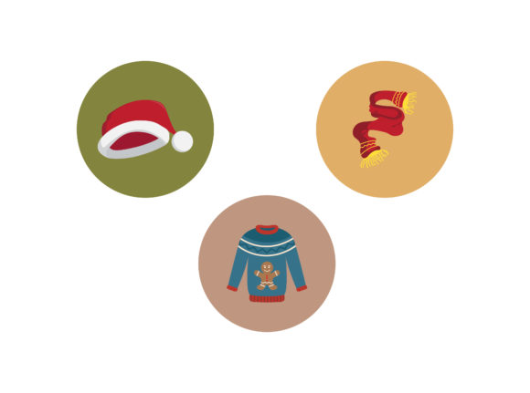 Christmas Icon Sweater Vector Bundle for Illustrations