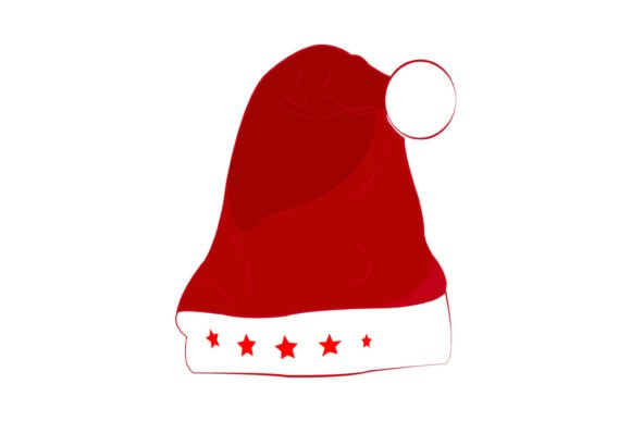 Christmas Santa Claus Hat 083 Illustration for Branding