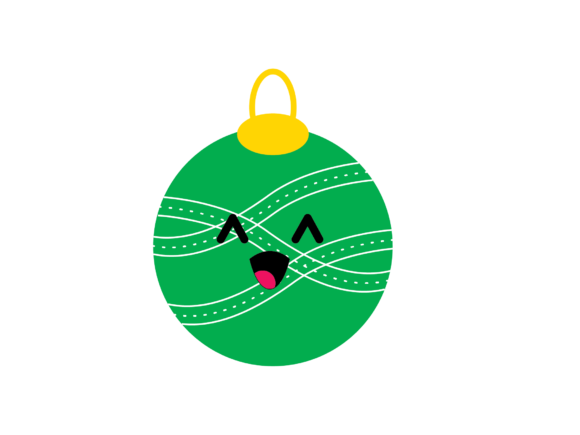 Kawaii Christmas Illustration for Local Branding