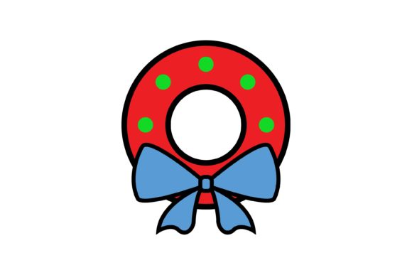 Mistletoe Tape Christmas Icon Illustrations