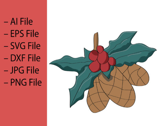 Unique Christmas Fruit Vector: A Festive Graphic Design Asset